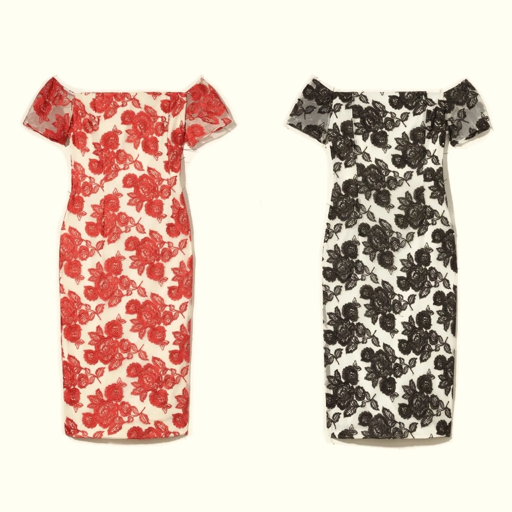 LIMITED EDITION Karl Lagerfeld Red Rose Vogue Dress